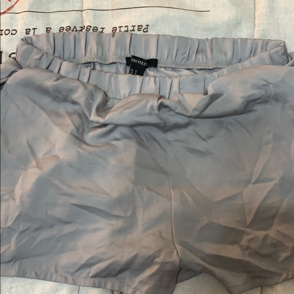 Medium F21 Silk Gray Shorts